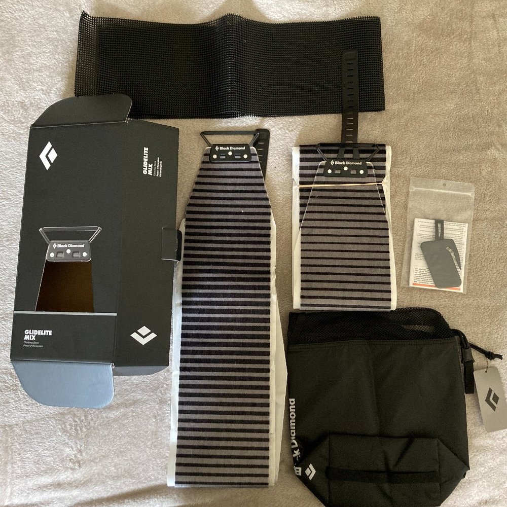 Black Diamond Glidelite Mohair Mix Climbing skins 163-174 cm NEW